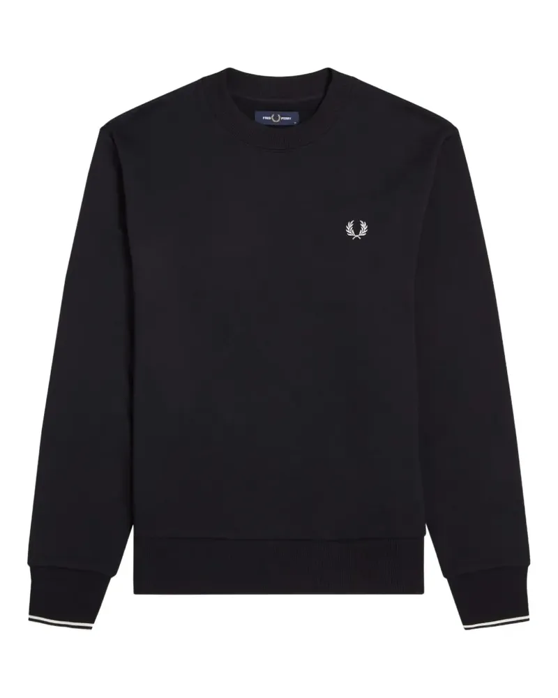 Fred Perry logo-detail cotton sweatshirt - Schwarz Schwarz