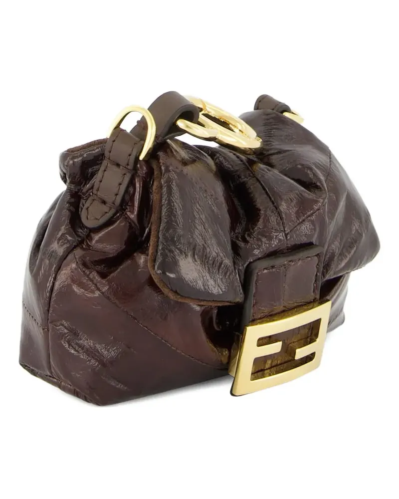 Fendi Nano Mamma Baguette Schultertasche - Braun Braun