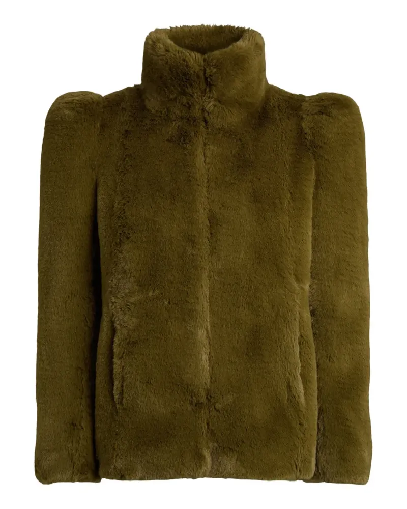 Balmain Kurzer Daunenmantel - Grün Grün