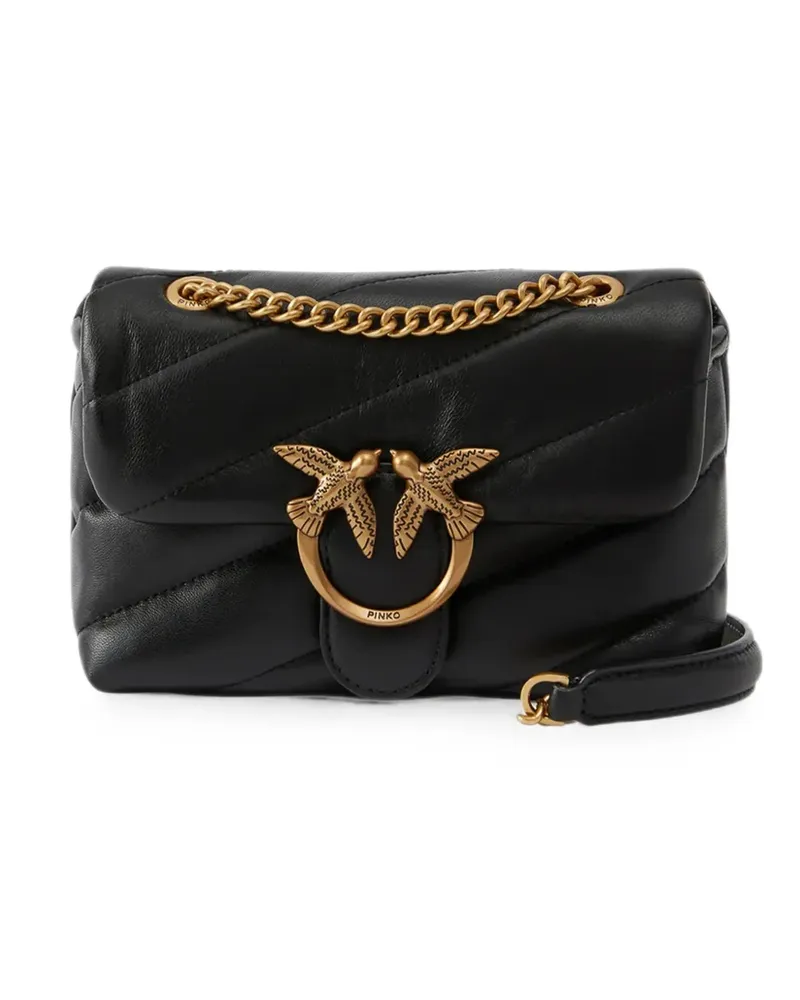 Pinko quilted leather shoulder bag - Schwarz Schwarz