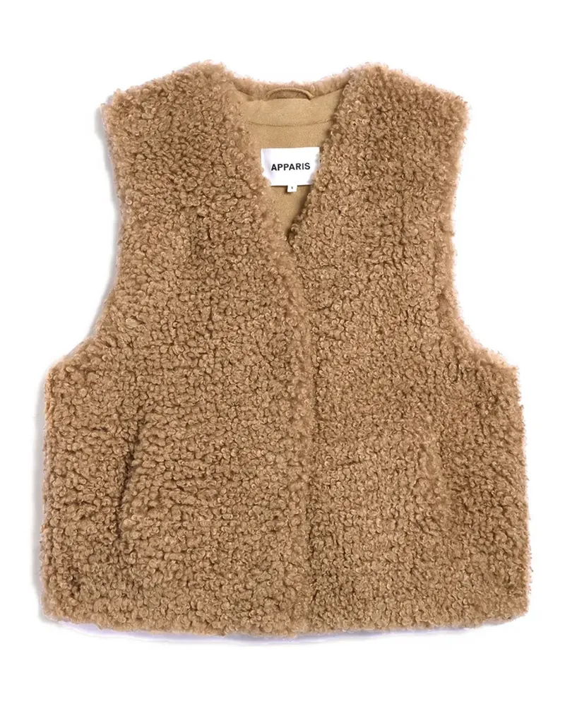 APPARIS Lyle Weste aus Bouclé - Braun Braun