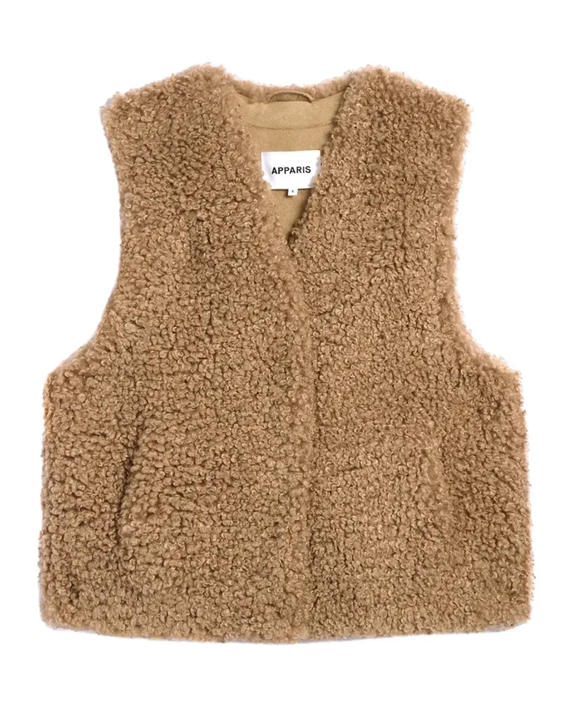 APPARIS Lyle Weste aus Bouclé - Braun Braun