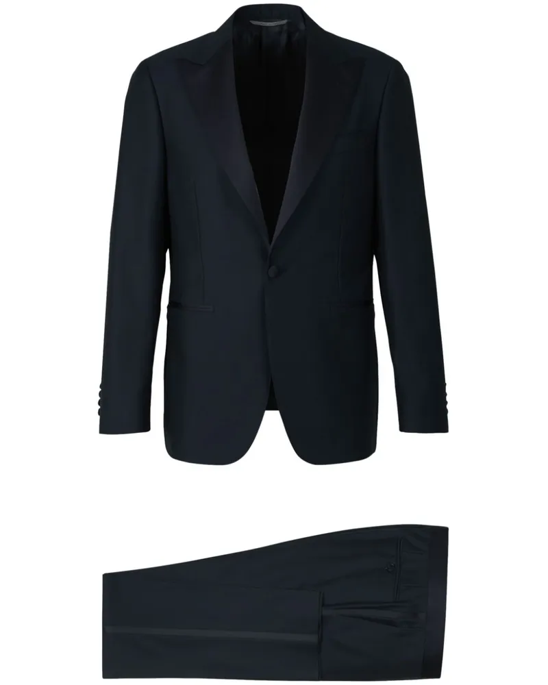 Canali Einreihiger Anzug - Schwarz Schwarz