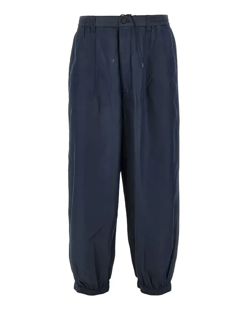 Emporio Armani elasticated-waistband trousers - Blau Blau