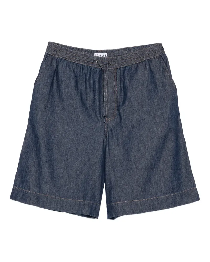 Loewe Anagram-embroidered drawstring shorts - Blau Blau