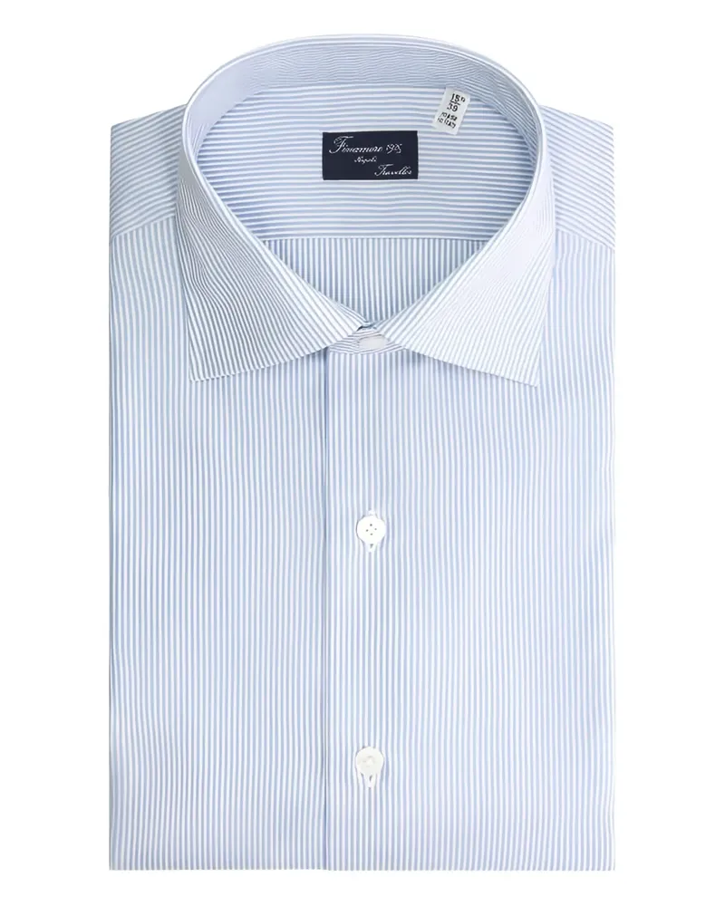 Finamore 1925 Klassisches Hemd - Blau Blau