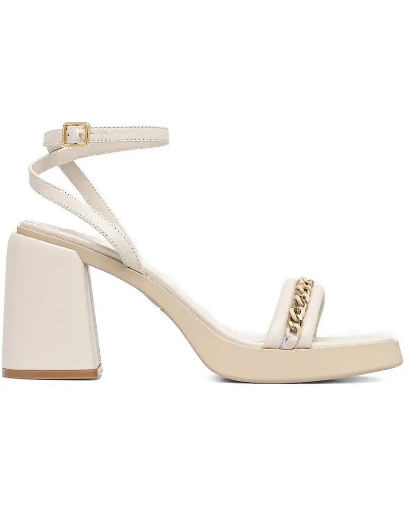 Liu Jo Blockabsatz-Sandalen mit Kettendetail 85mm - Weiß Weiß