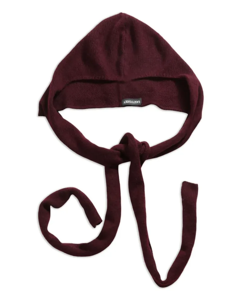 Casey Casey hooded tie scarf - Rot Rot