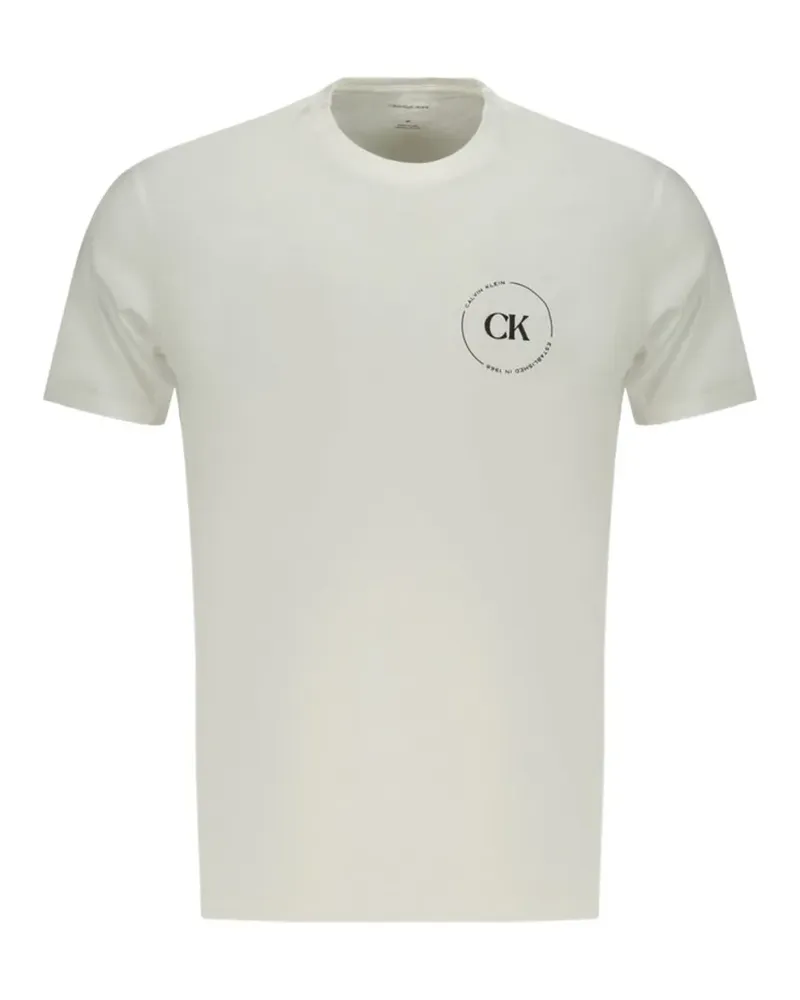 Calvin Klein T-Shirt mit Logo-Print - Weiß Weiß