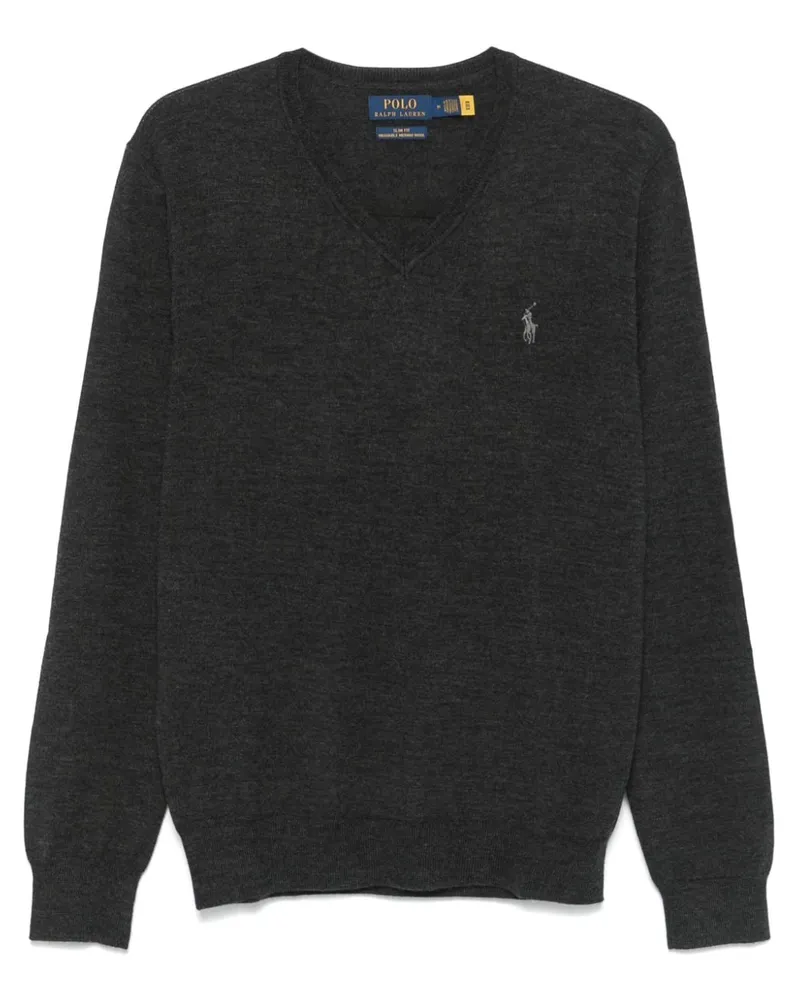 Ralph Lauren Pullover mit Polo Pony - Grau Grau