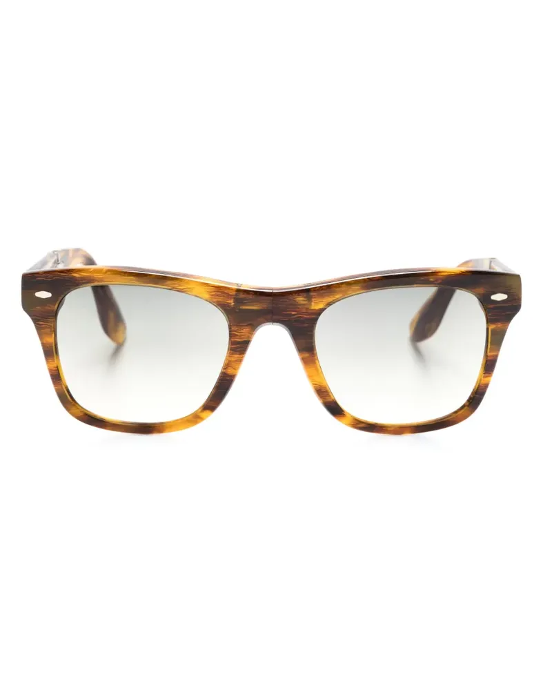 Oliver Peoples Eckige Mister Brunello Sonnenbrille - Braun Braun