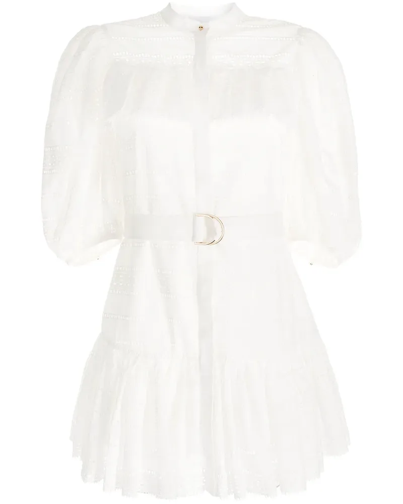 Acler Kleid mit Spitzeneinsätzen - Weiß Weiß