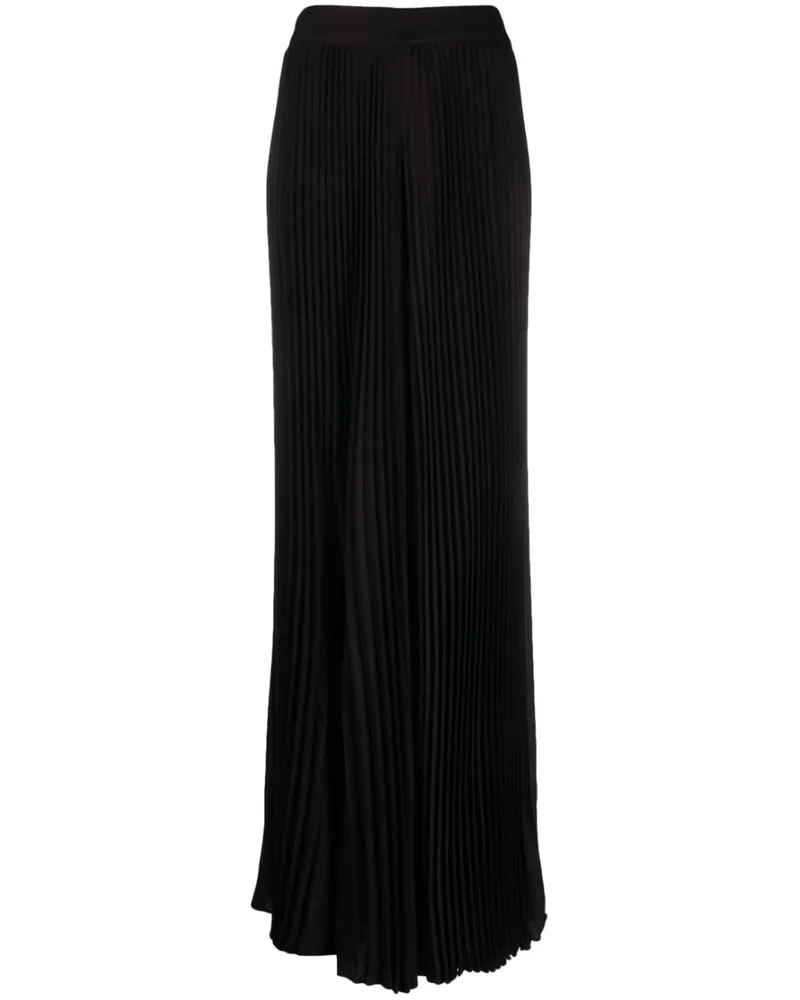 Alice + Olivia Hoch sitzende Palazzohose - Schwarz Schwarz