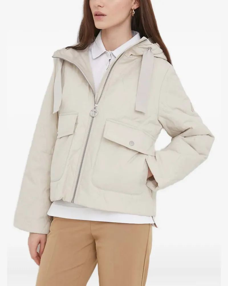 Barbour quilted hooded jacket - Nude Nude