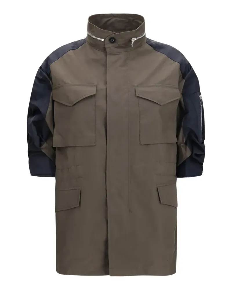 Sacai Jacke mit Klappentaschen - Grün Grün