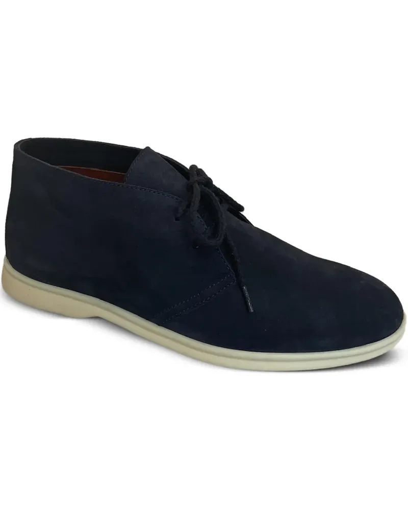 Loro Piana Schnürstiefel aus Wildleder - Blau Blau