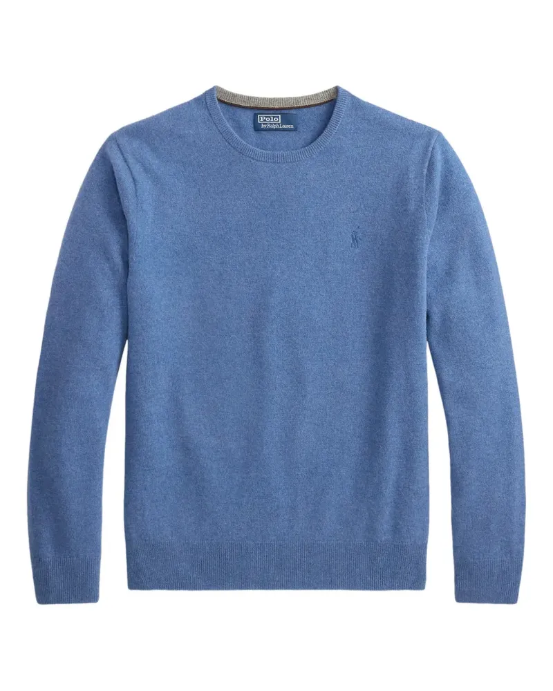 Ralph Lauren Pullover mit V-Ausschnitt und Stickerei - Blau Blau