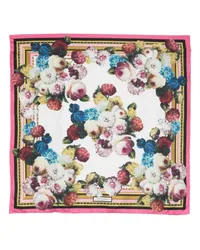 Dolce & Gabbana Seidenschal mit Blumen-Print Rosa