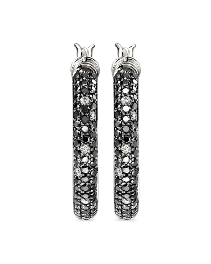 John Hardy JH Essentials Creolen mit Diamanten - Silber Silber