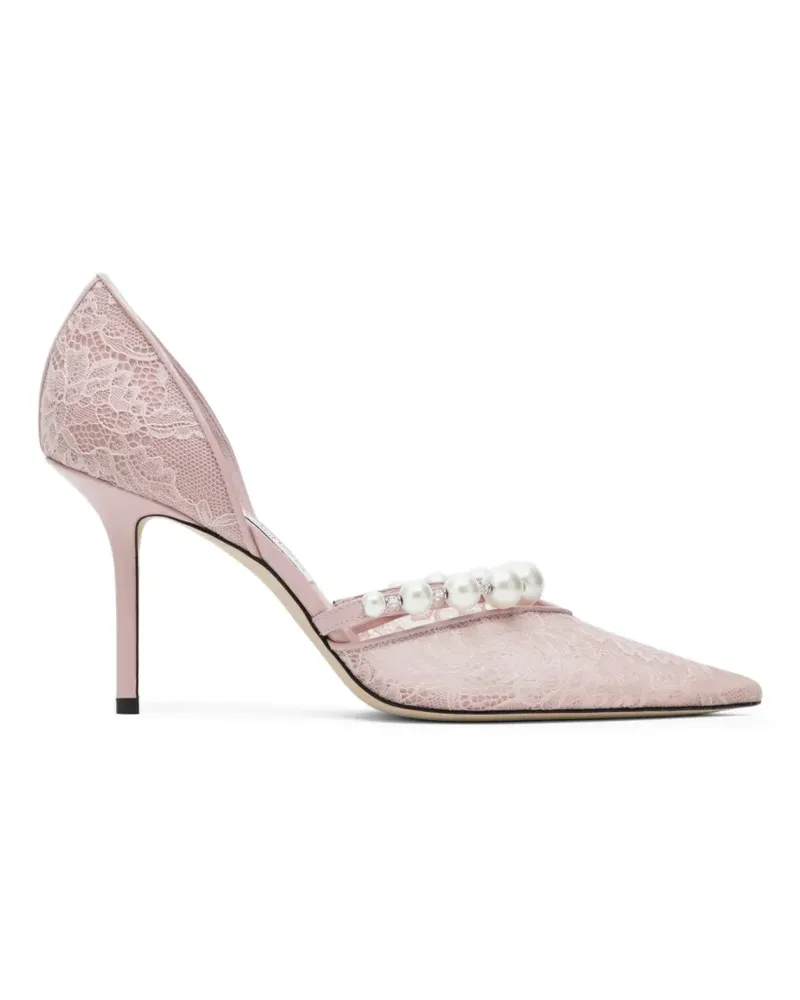 Jimmy Choo Aurelie Pumps mit Spitzenperlen - Rosa Rosa
