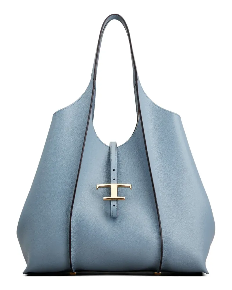 TOD'S Shopper mit Logo-Schild - Blau Blau