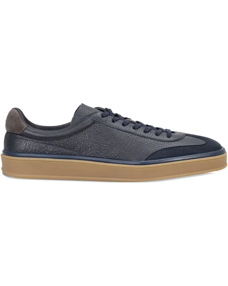 HUGO BOSS Sneakers mit Ledereinsätzen - Schwarz Schwarz
