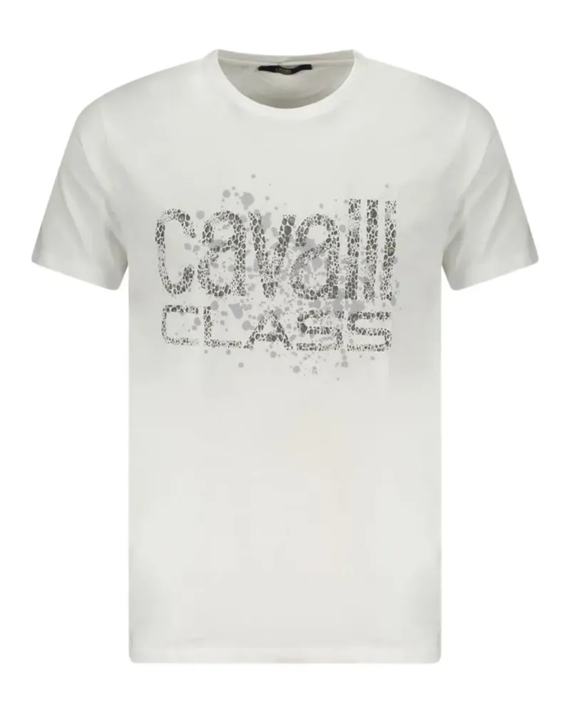Roberto Cavalli logo-print T-shirt - Weiß Weiß