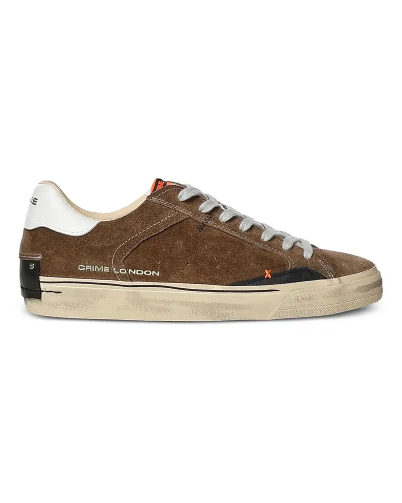 Crime Deconstructed Sneakers im Distressed-Look - Braun Braun