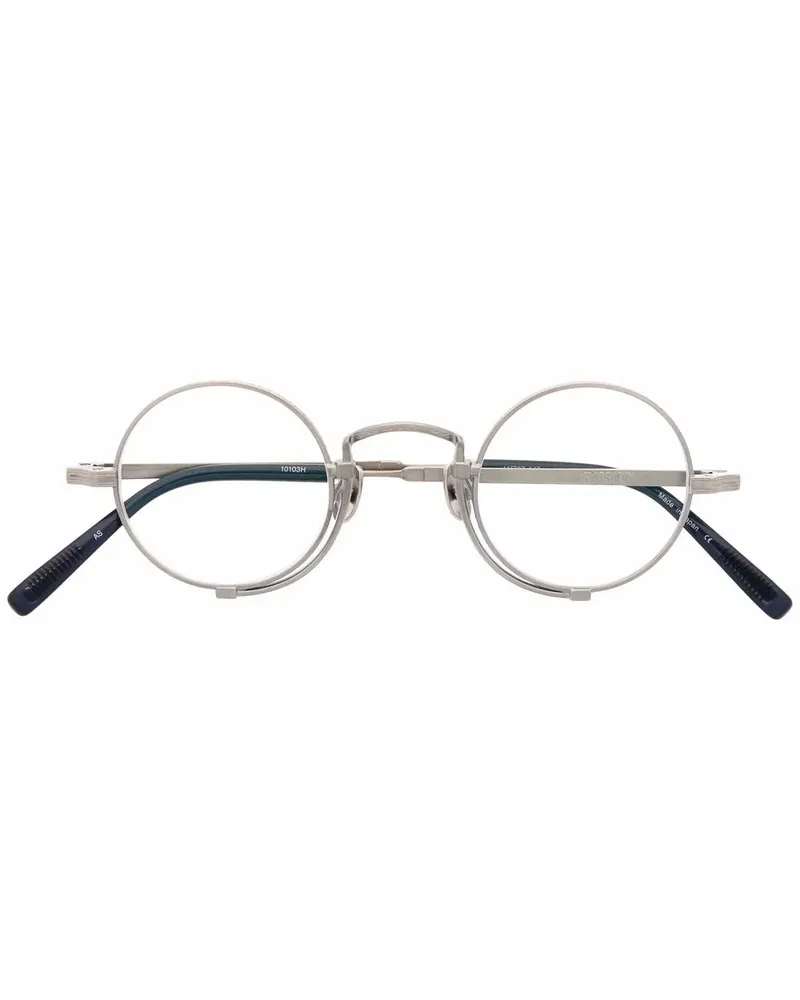 MATSUDA 10103H Brille mit rundem Gestell - Silber Silber