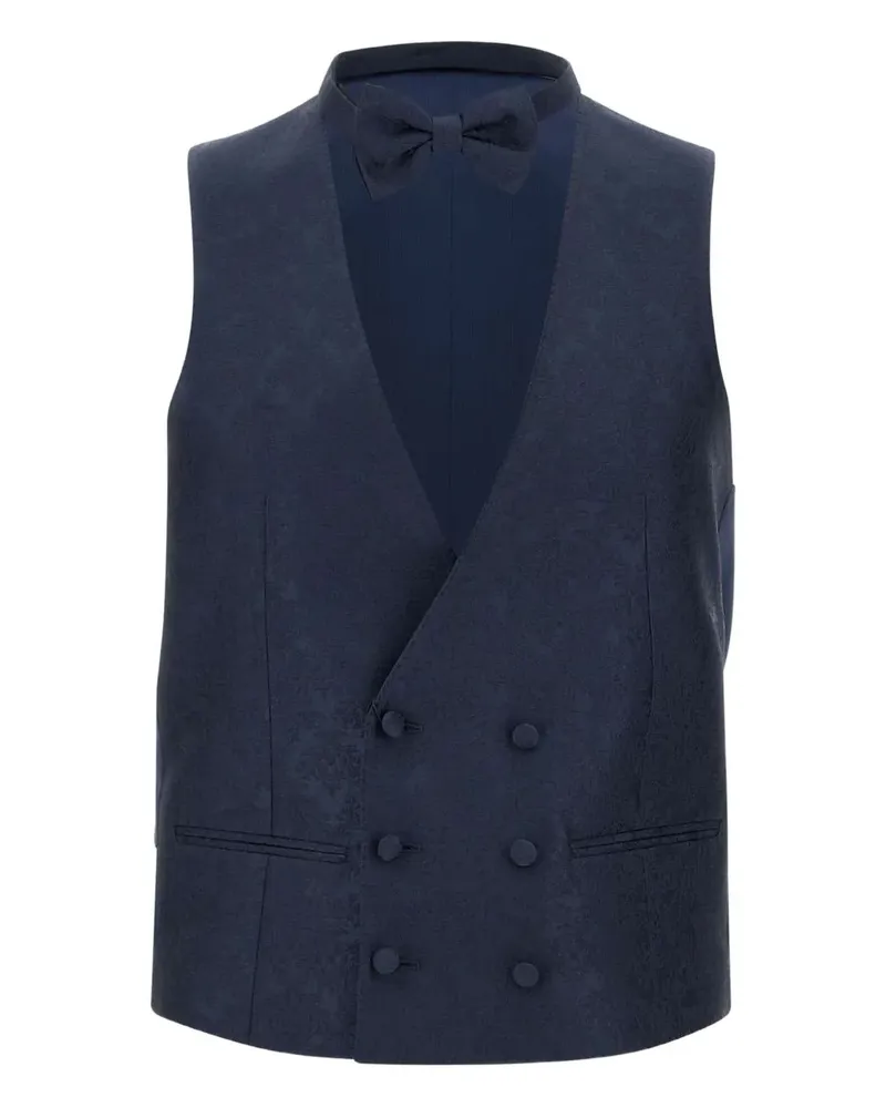 Corneliani Doppelreihige Weste - Blau Blau