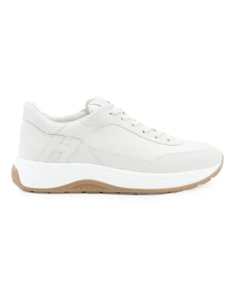 Hogan Sneakers mit Logo-Patch - Weiß Weiß