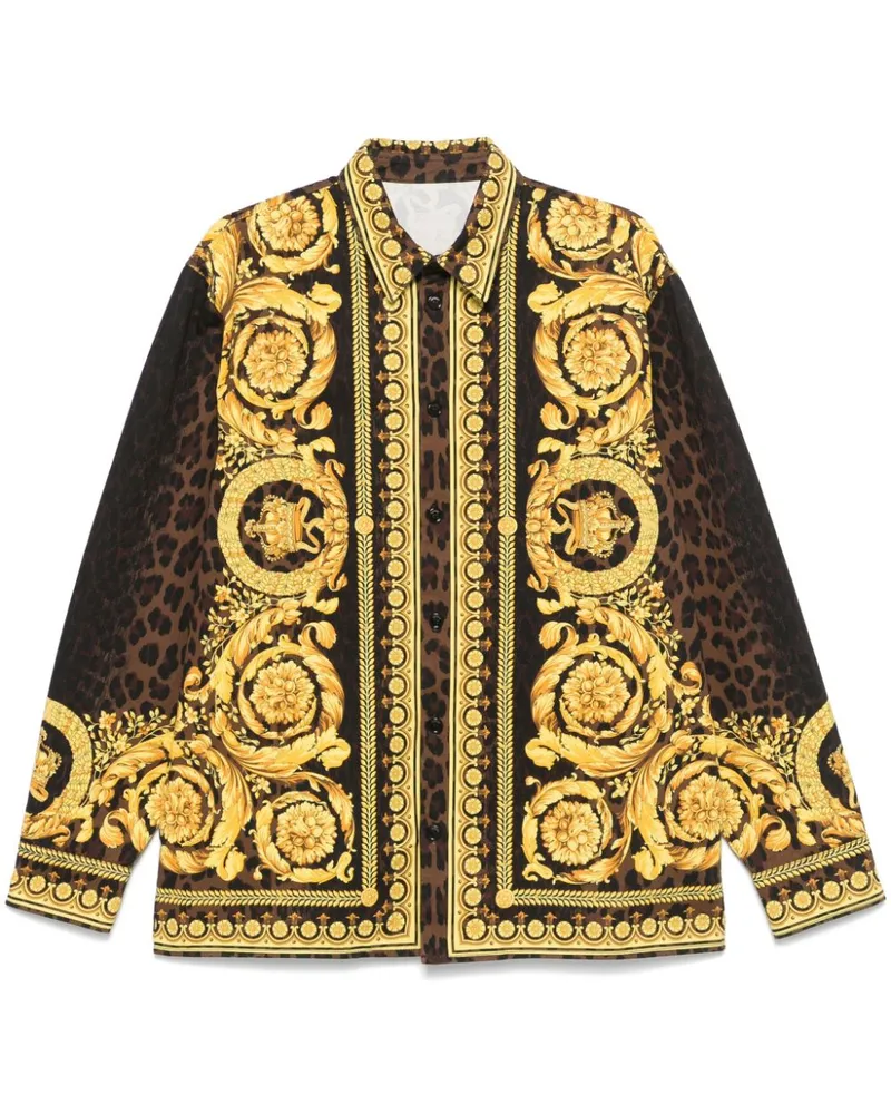 Versace Barocco Wild Hemd - Gelb Gelb