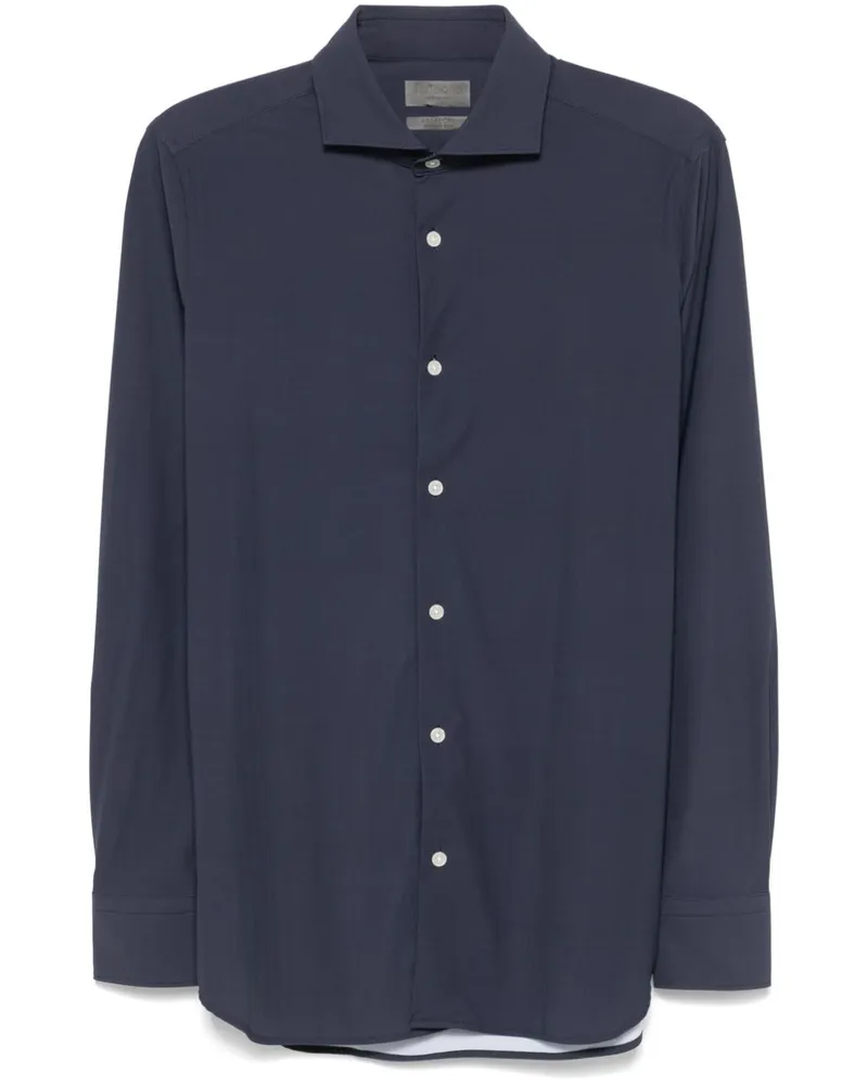 Dell'oglio Hemd mit Polka Dots - Blau Blau