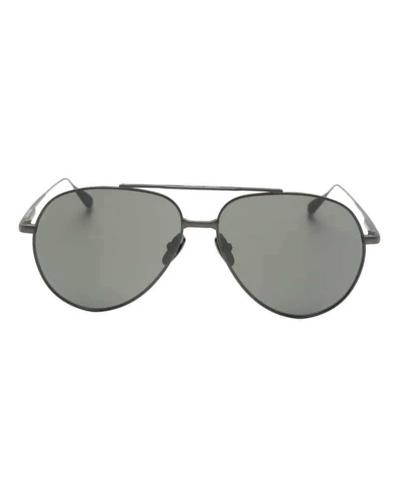 Linda Farrow Marcelo pilot-frame sunglasses - Grau Grau