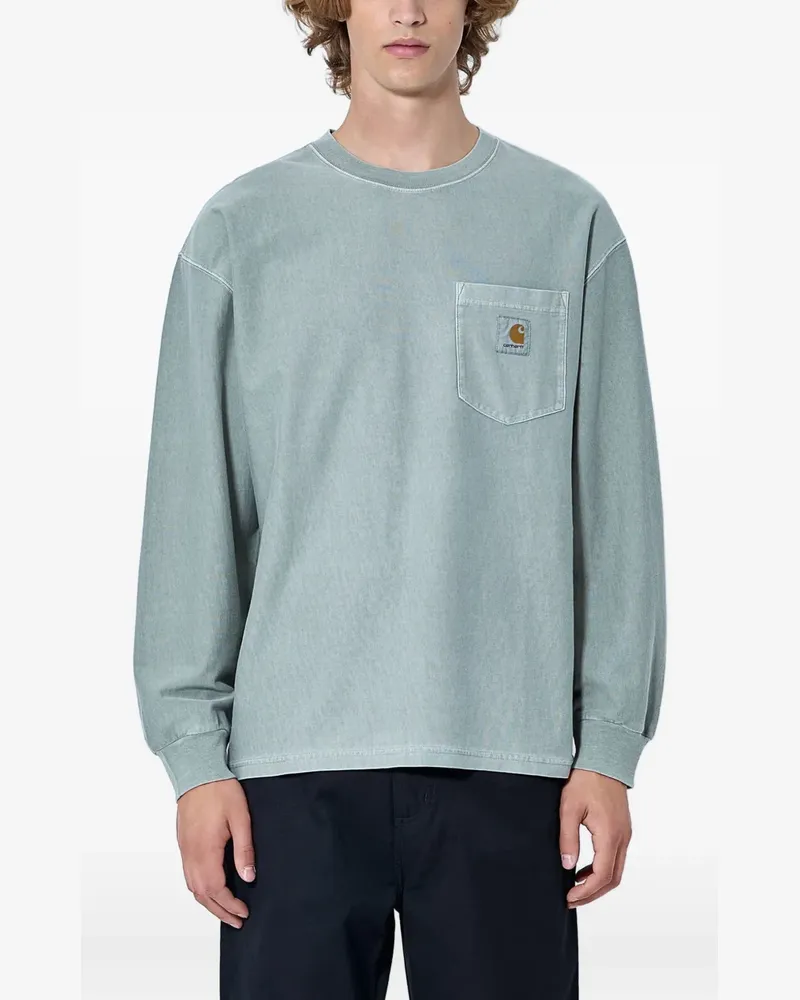 Carhartt WIP Langarmshirt mit Tasche - Grün Grün