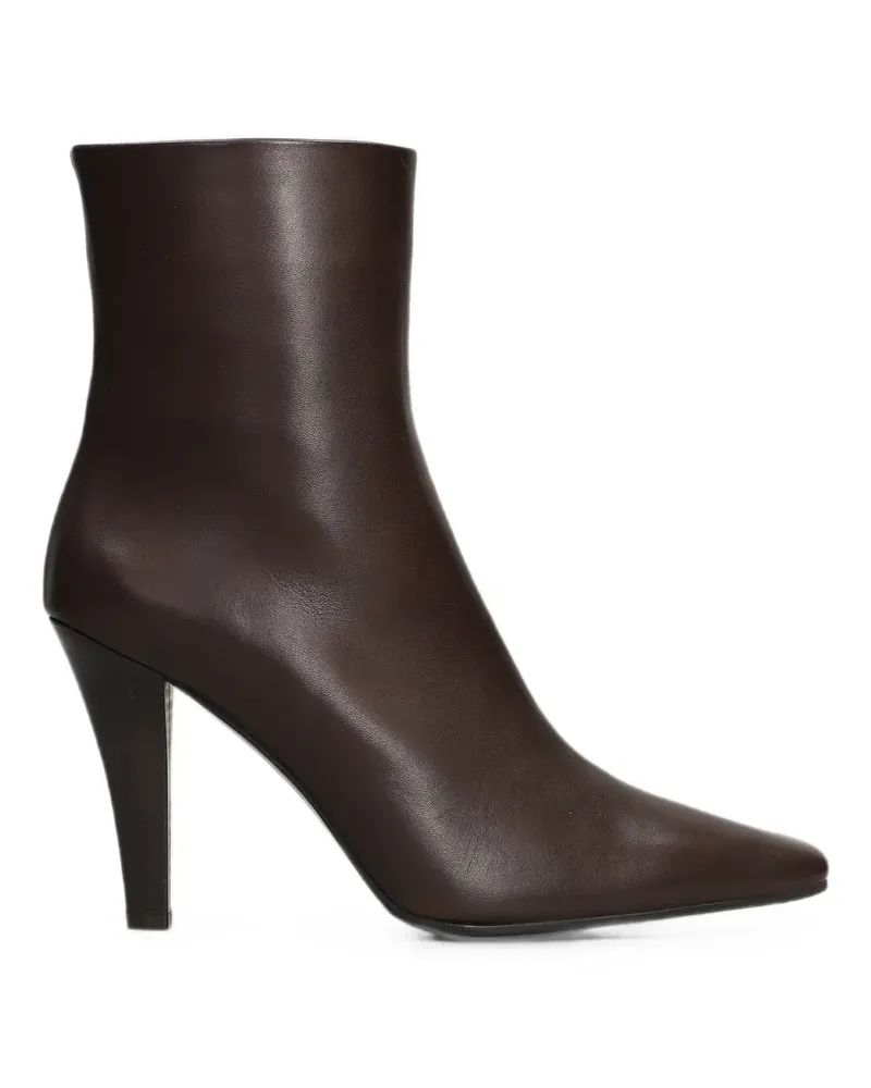 The Seller pointed-toe side-zip heeled ankle boots - Braun Braun