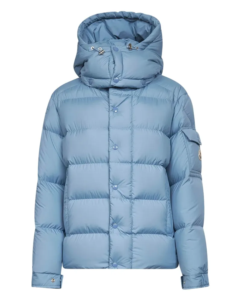 Moncler Gefütterte Kapuzenjacke - Blau Blau