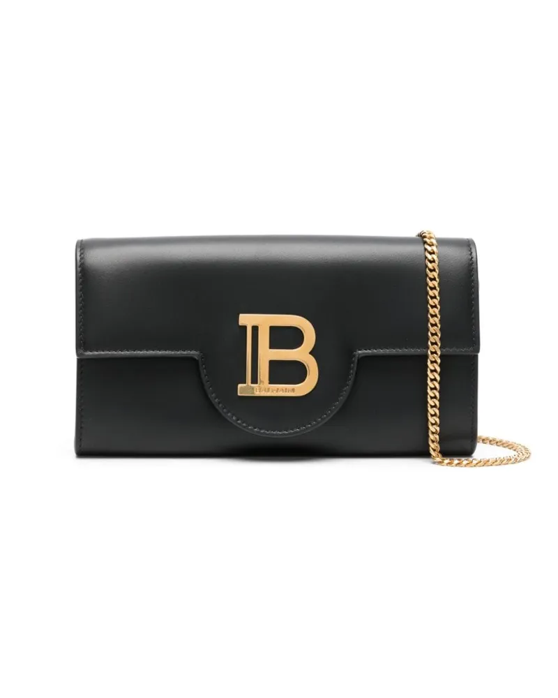 Balmain B-Buzz Portemonnaie mit Kette - Schwarz Schwarz