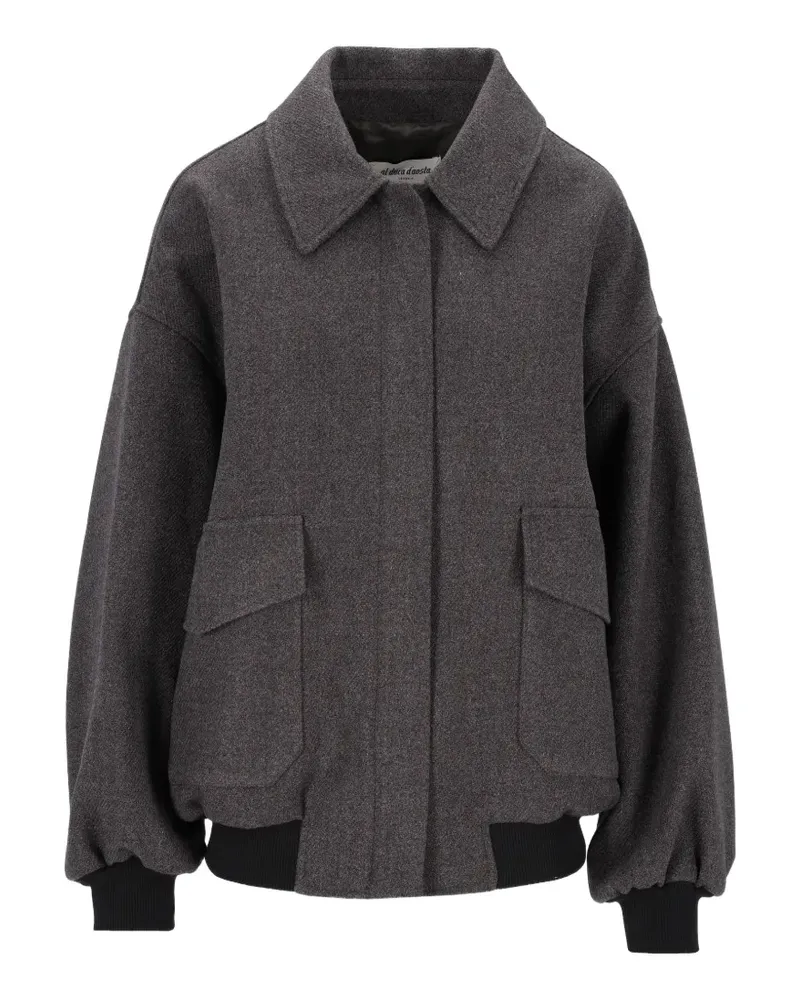 Al Duca D’Aosta 1902 diagonal-weave bomber jacket - Grau Grau