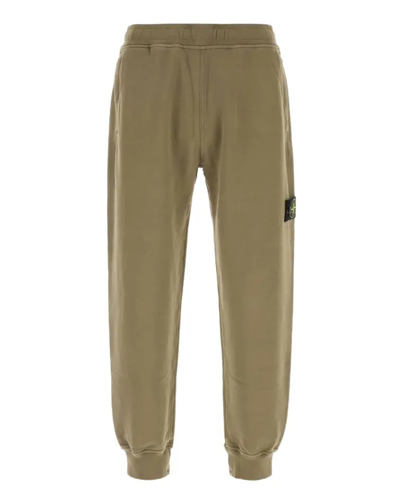 Stone Island 6200012 Fleecehose aus gebürsteter Bio-Baumwolle - Grün Grün