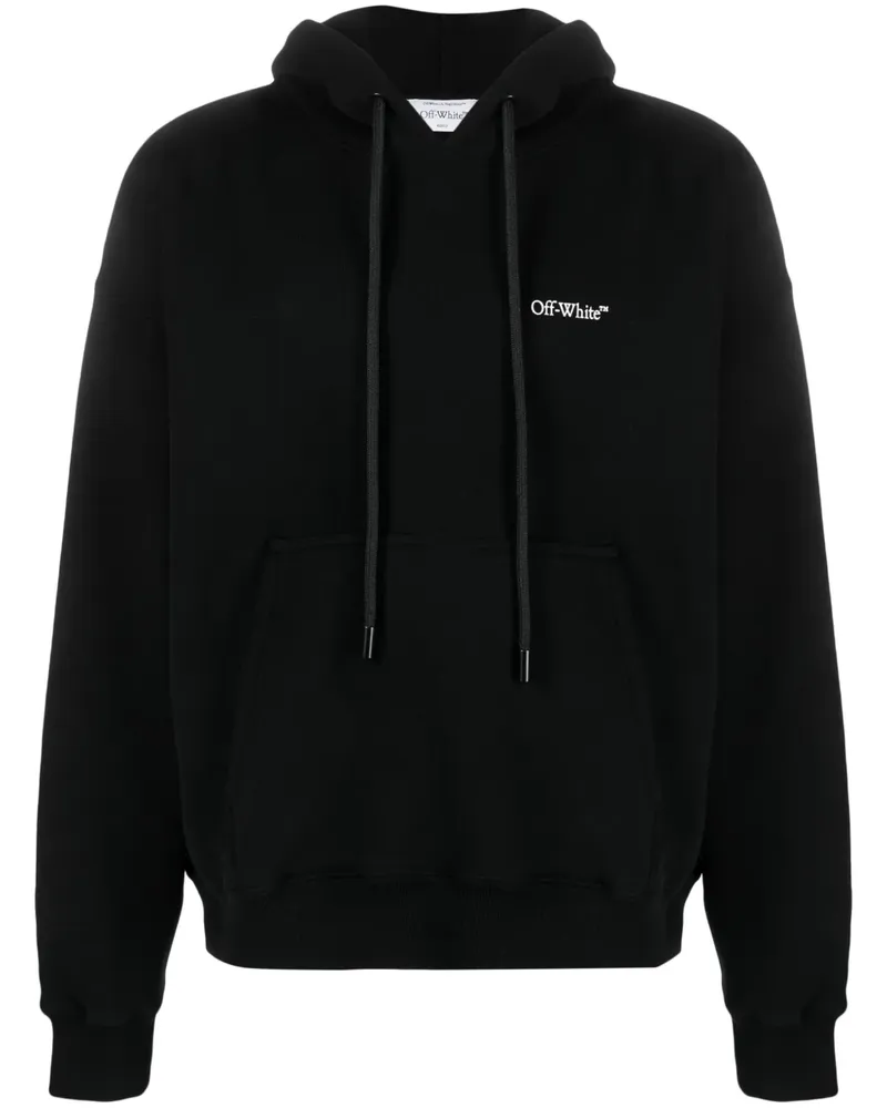 OFF-WHITE Hoodie mit Logo-Print - Schwarz Schwarz