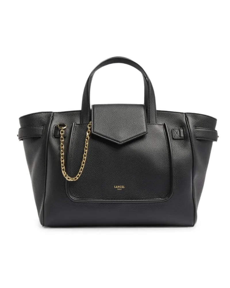 Lancel medium Thea grained leather tote bag - Schwarz Schwarz