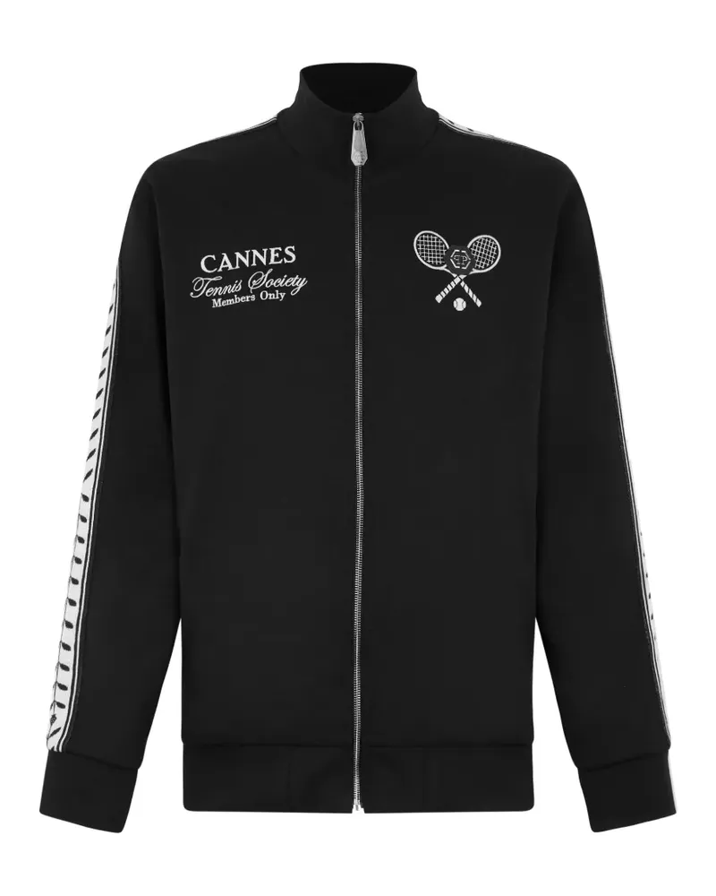 Philipp Plein Tennis Club Sportjacke - Schwarz Schwarz