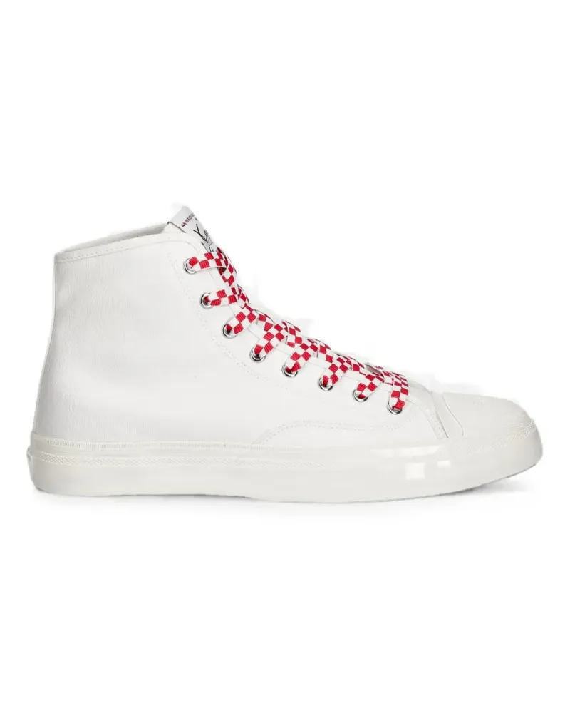 Kenzo Karierte High-Top-Sneakers - Weiß Weiß