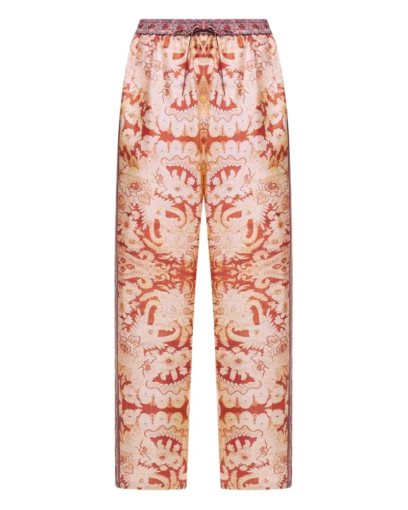 Pierre-Louis Mascia paisley-print drawstring-waist trousers - Rosa Rosa