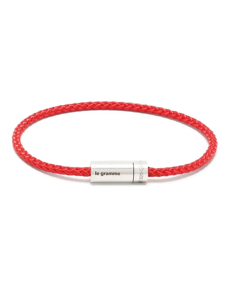 Le Gramme Nato Armband mit Logo-Gravur - Rot Rot