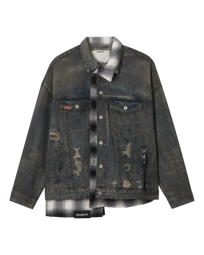 Musium Div. distressed denim jacket - Blau Blau
