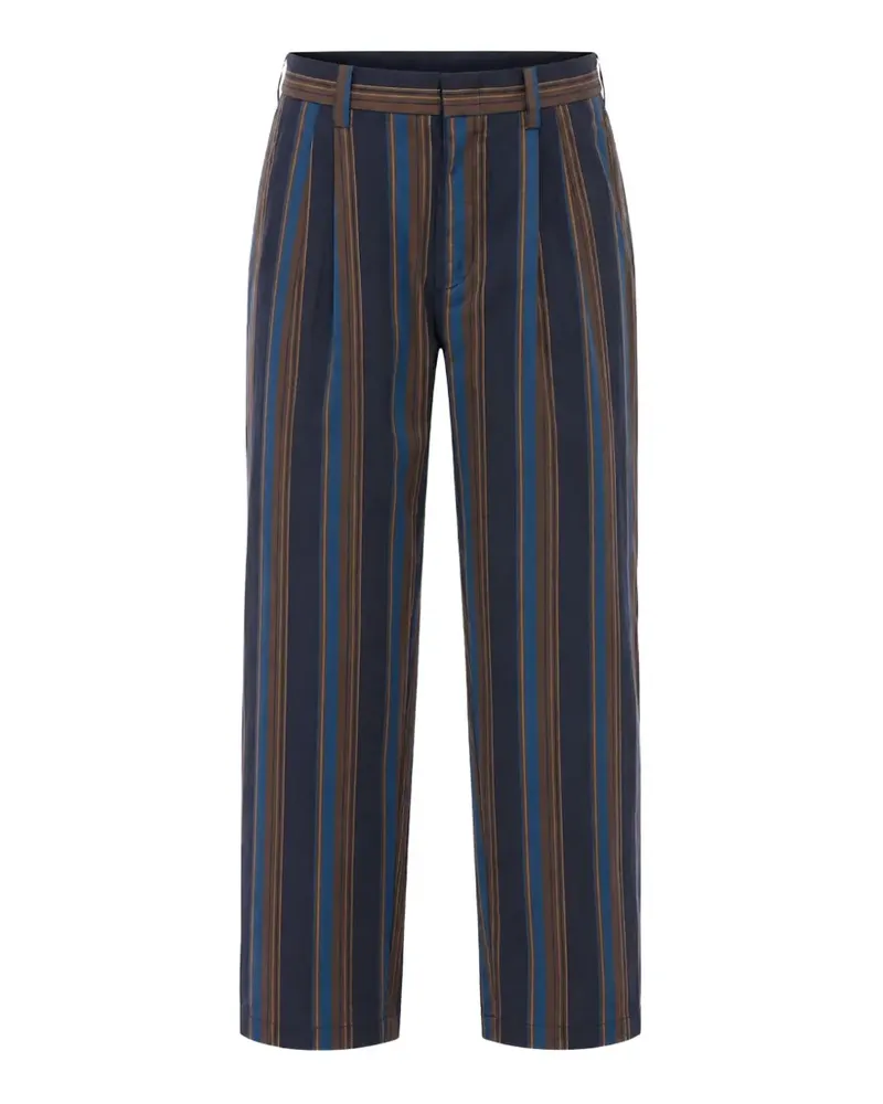 Viktor & Rolf Bayadere-pattern pleated trousers - Blau Blau