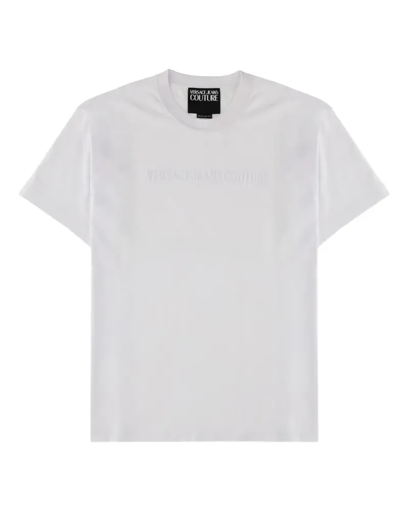 Versace Jeans embroidered logo detail T-shirt - Weiß Weiß