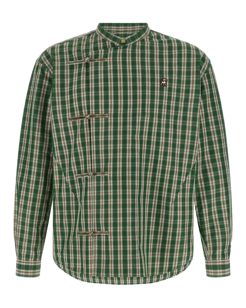 Undercover Tangzhuang check-print shirt - Grün Grün